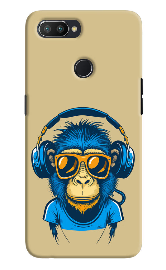 Monkey Headphone Realme 2 Pro Hard Case Back Cover by Casekaro