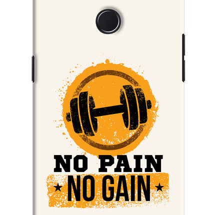 No Pain No Gain Realme 2 Pro Hard Case Back Cover by Casekaro