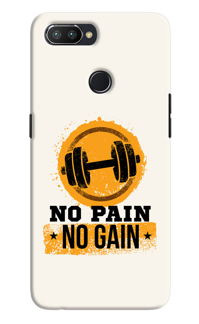 No Pain No Gain Realme 2 Pro Hard Case Back Cover by Casekaro