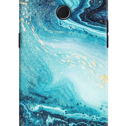 Blue Glitter Marble Realme 2 Pro Hard Case Back Cover by Casekaro