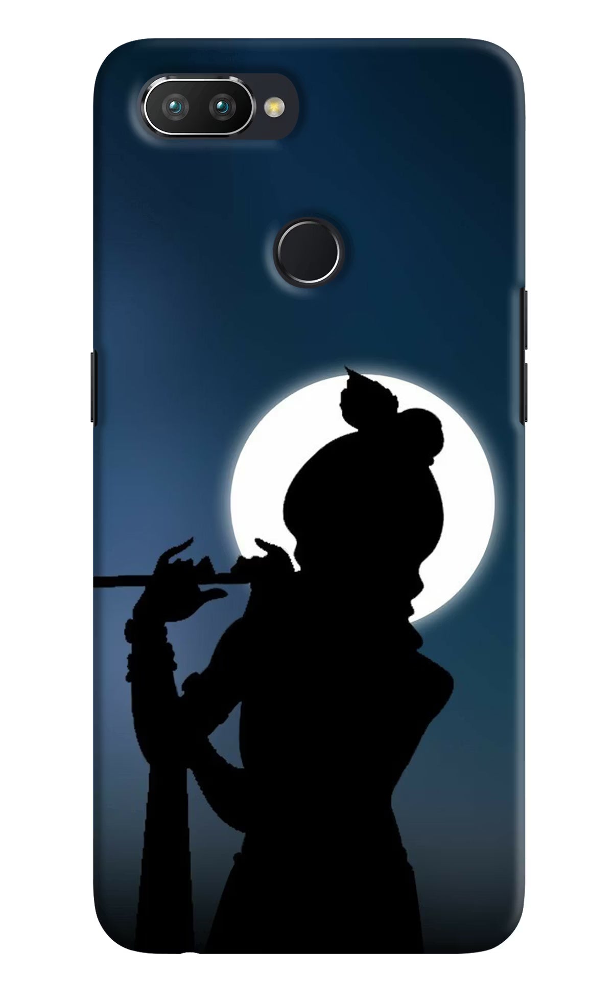 Shri Krishna Silhouette Realme 2 Pro Hard Case Back Cover by Casekaro