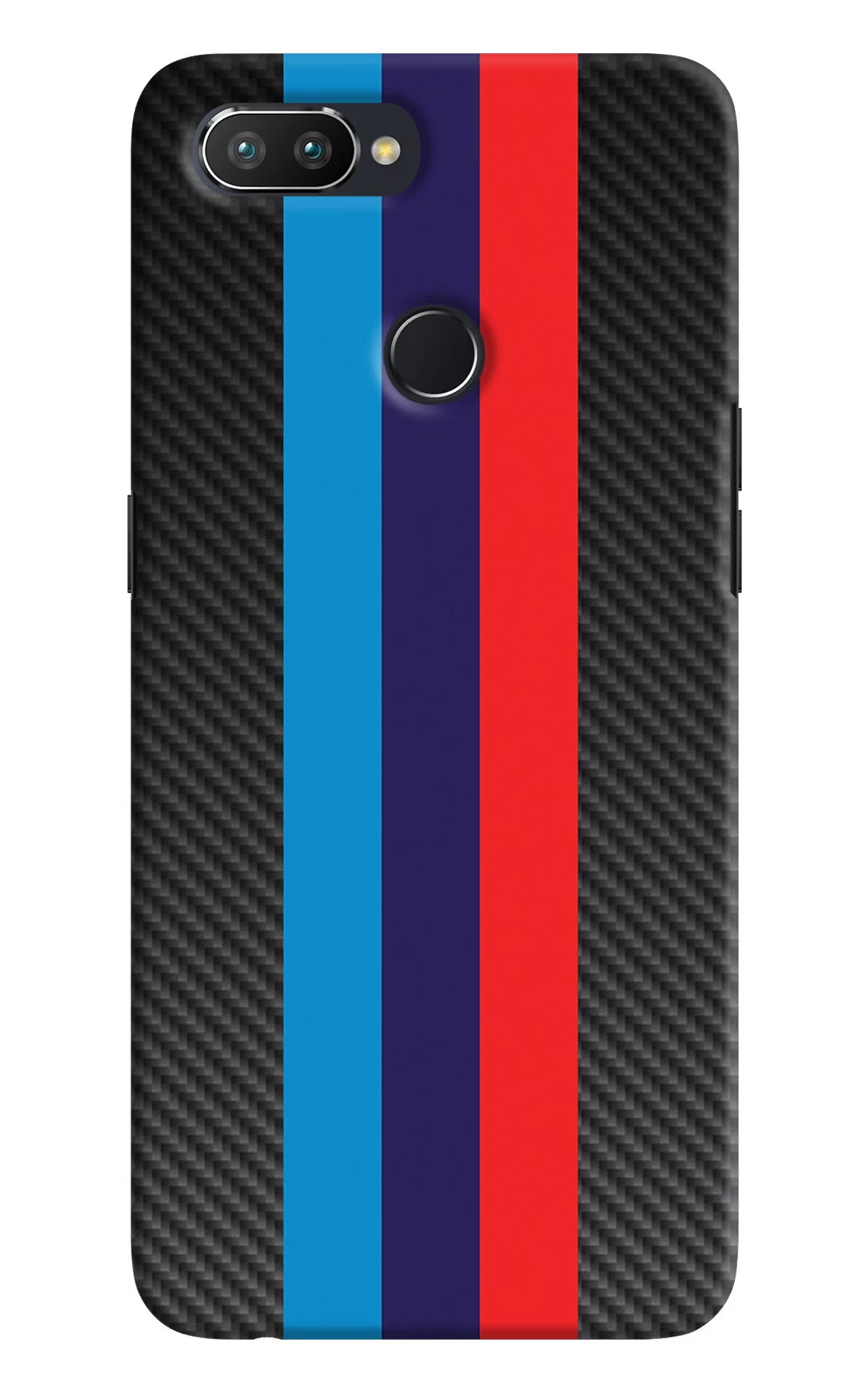 BMW Stripes Pattern Realme 2 Pro Hard Case Back Cover by Casekaro