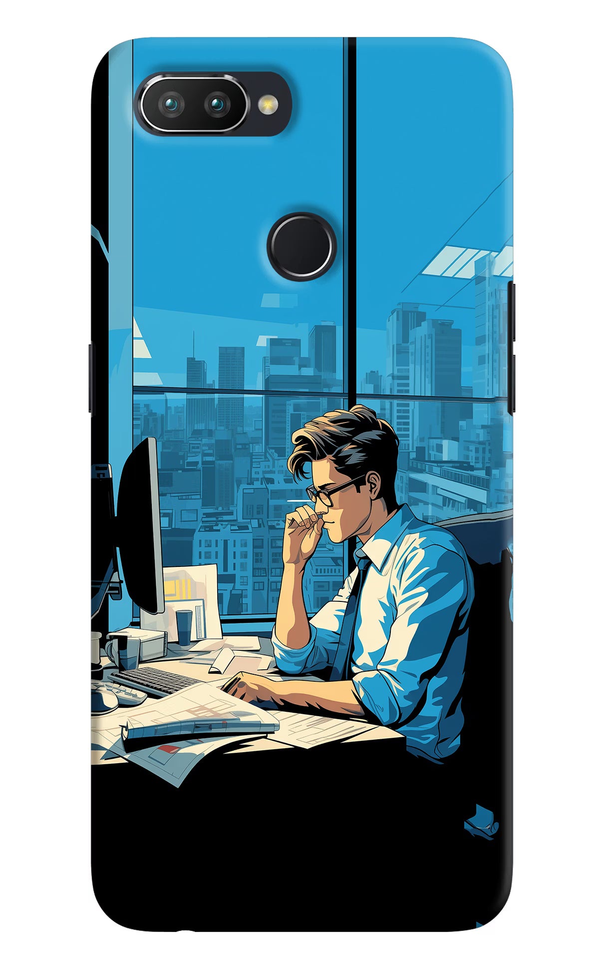 Focused Hustler (AI Generated) Realme 2 Pro Hard Case Back Cover by Casekaro