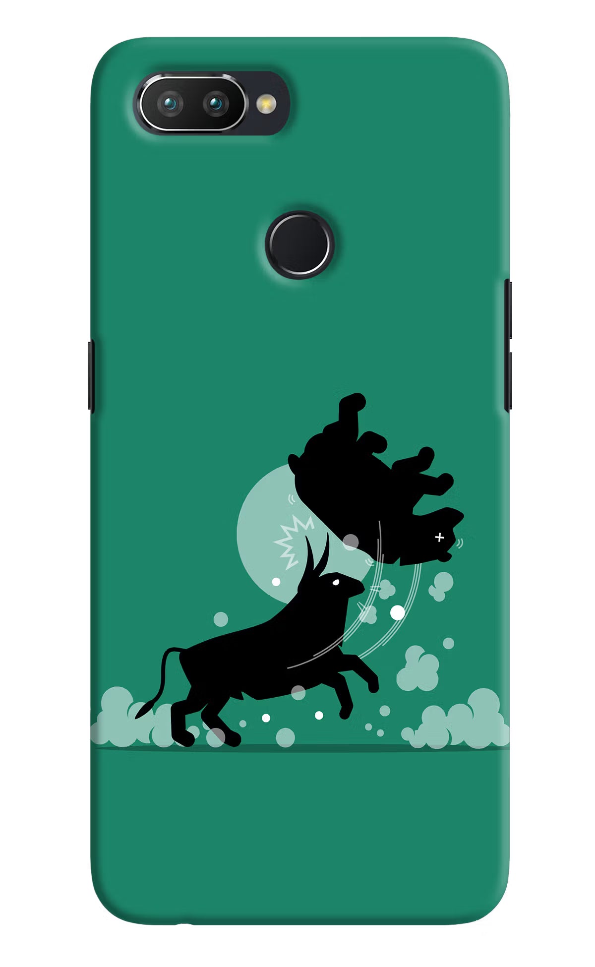 Bull Conqueror Realme 2 Pro Hard Case Back Cover by Casekaro