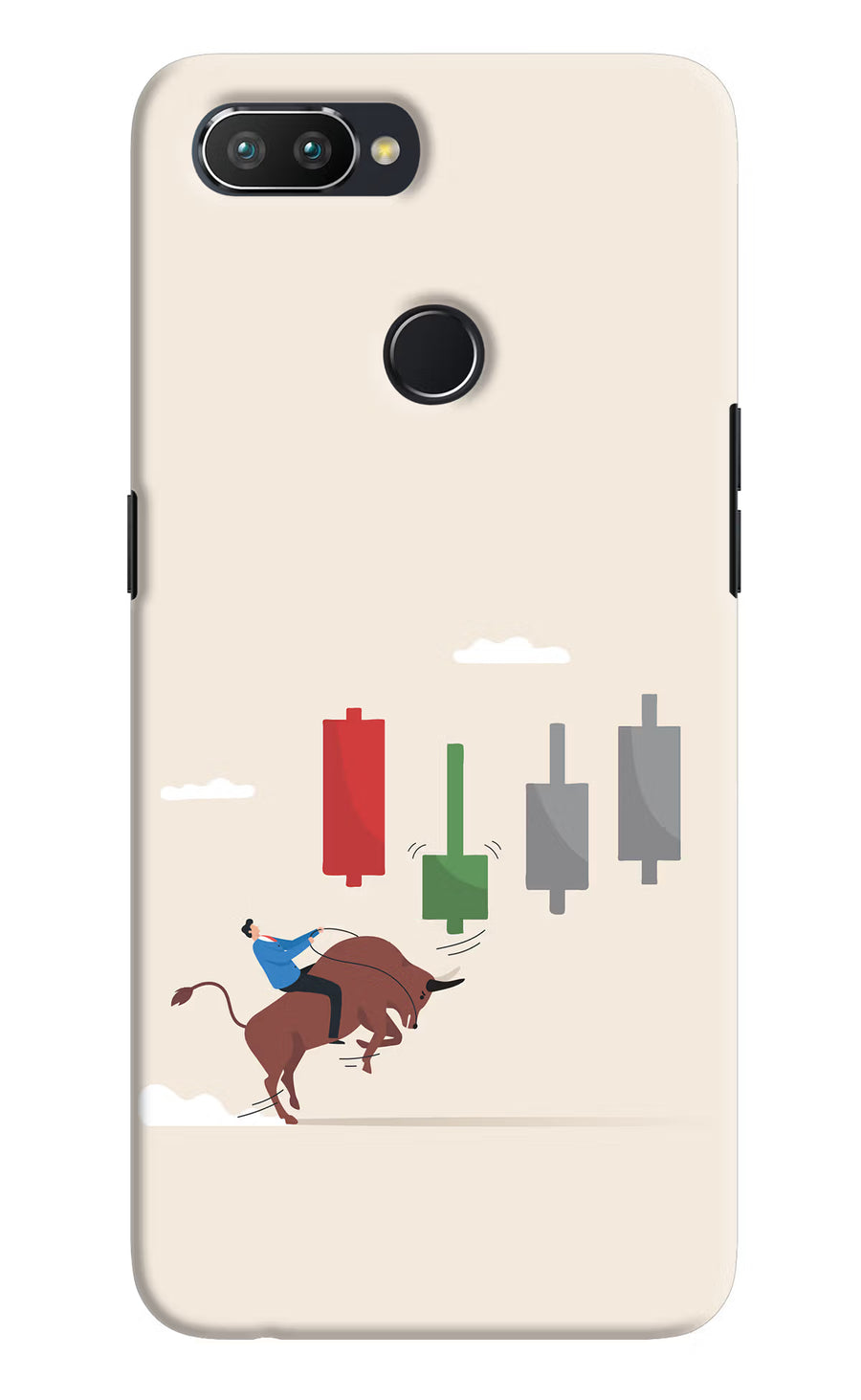 Bull Trading Momentum Realme 2 Pro Back Cover, Hard case