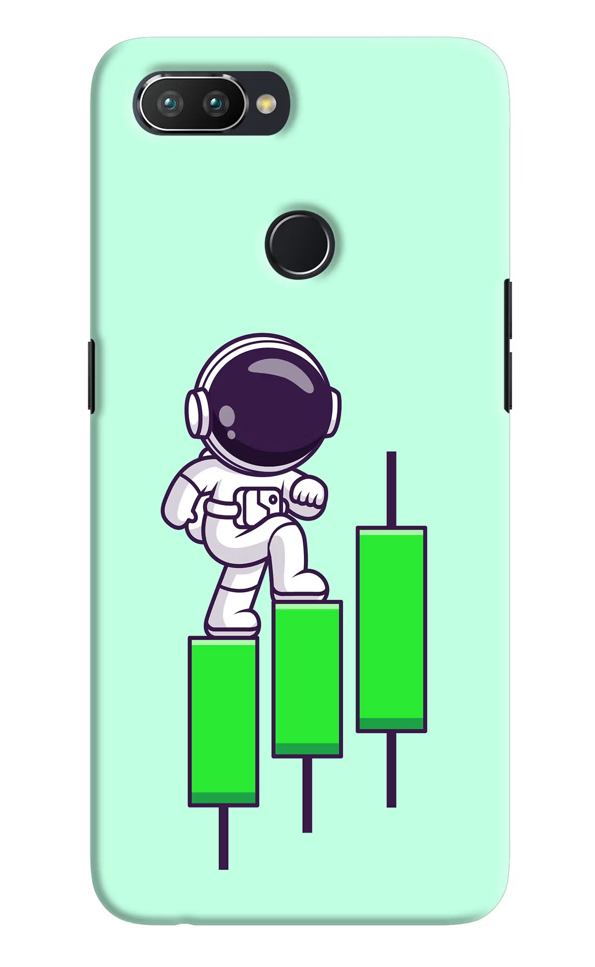 Astronaut Trader Realme 2 Pro Hard Case Back Cover by Casekaro