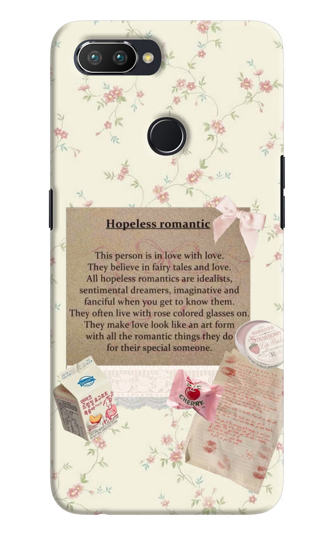 Hopeless Romantic Realme 2 Pro Hard Case Back Cover by Casekaro