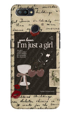 I am just a girl Realme 2 Pro Hard Case Back Cover by Casekaro
