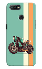 Striped Moto Drift Realme 2 Pro Hard Case Back Cover by Casekaro