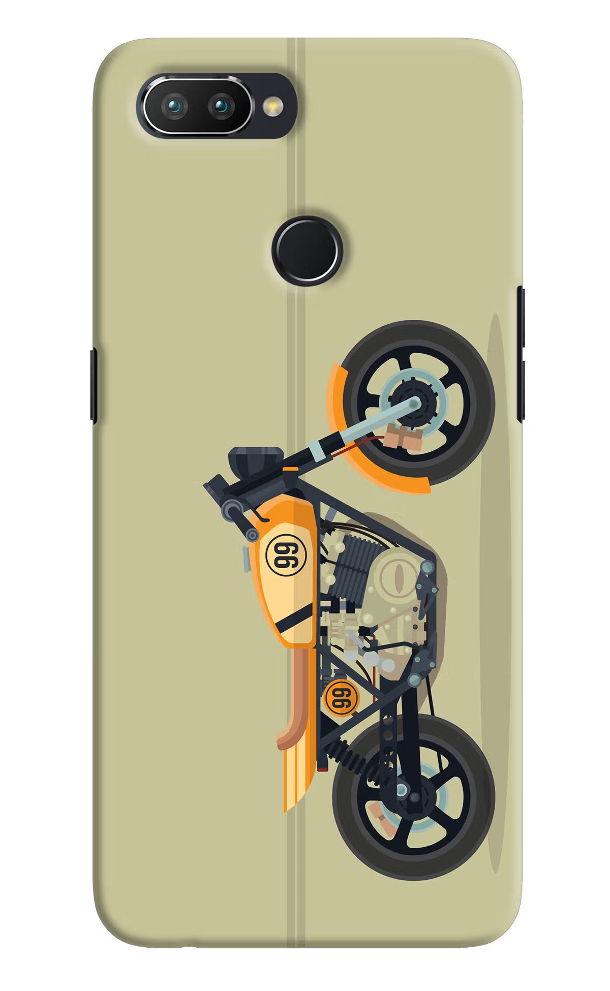 Vertical Speedster Realme 2 Pro Hard Case Back Cover by Casekaro