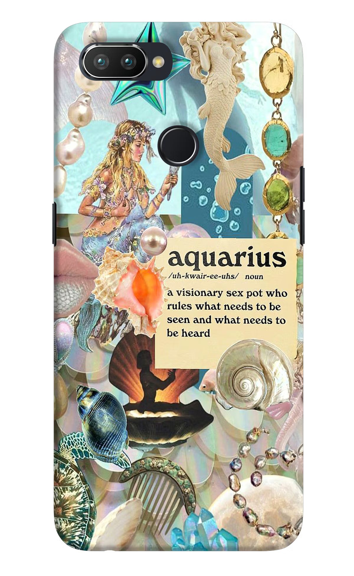 Aquarius Zodiac Realme 2 Pro Hard Case Back Cover by Casekaro