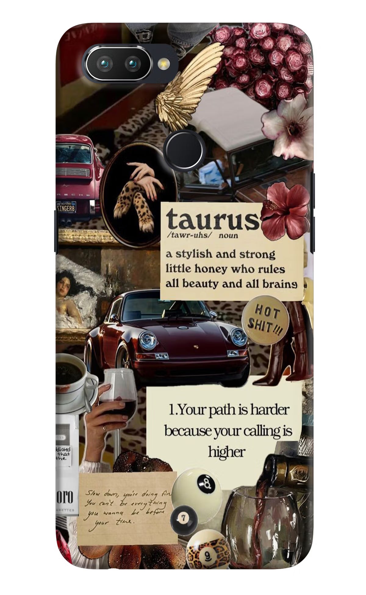 Taurus Zodiac Realme 2 Pro Hard Case Back Cover by Casekaro