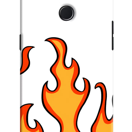 Fired Up – White Realme 2 Pro Hard Case Back Cover by Casekaro