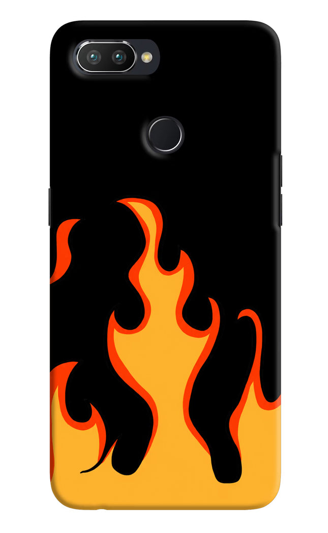 Fired Up – Black Realme 2 Pro Hard Case Back Cover by Casekaro
