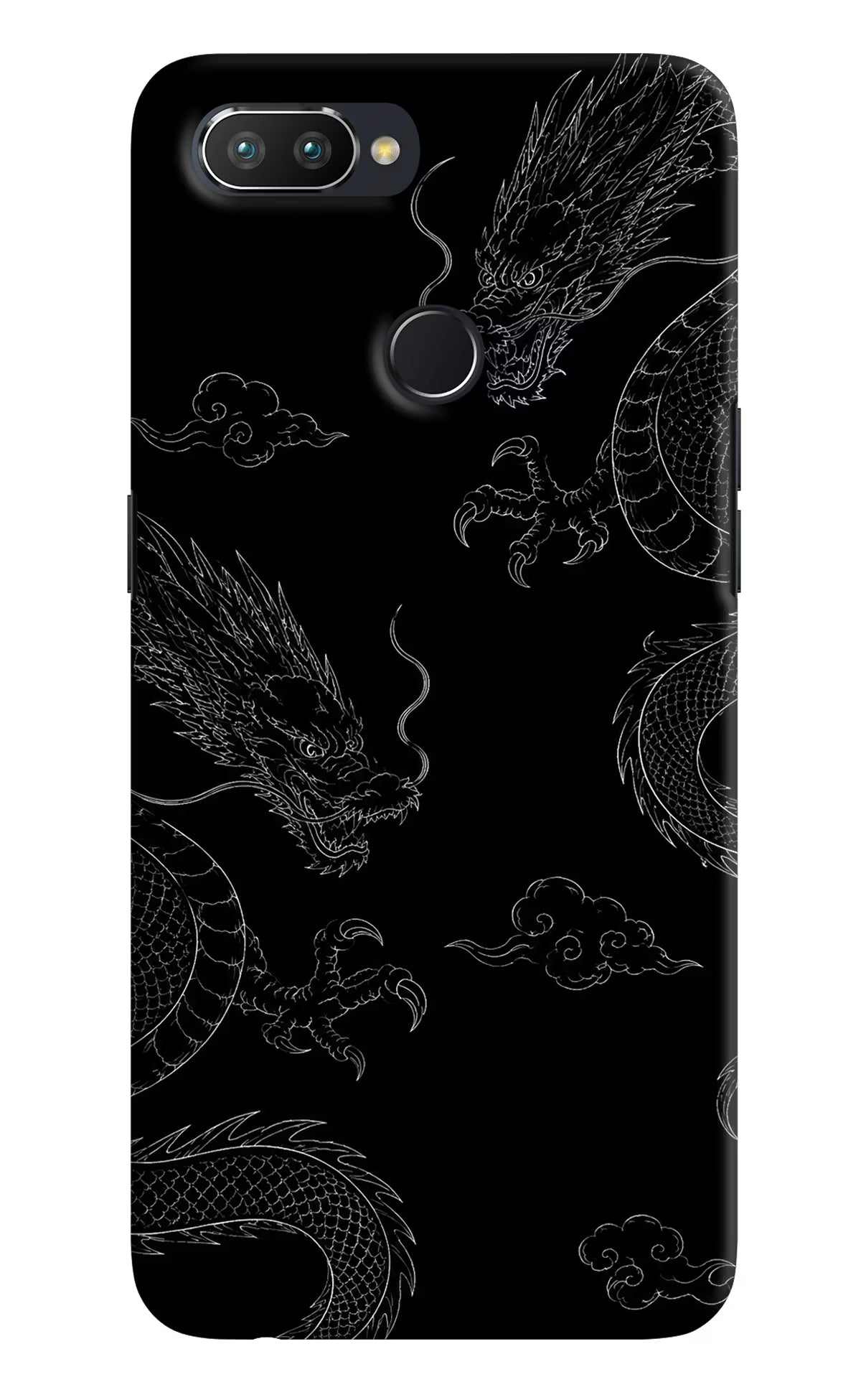 Twin Dragons Realme 2 Pro Hard Case Back Cover by Casekaro