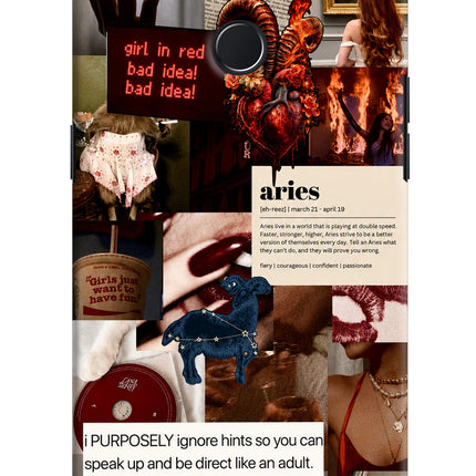 Zodiac Aries Realme 2 Pro Hard Case Back Cover by Casekaro