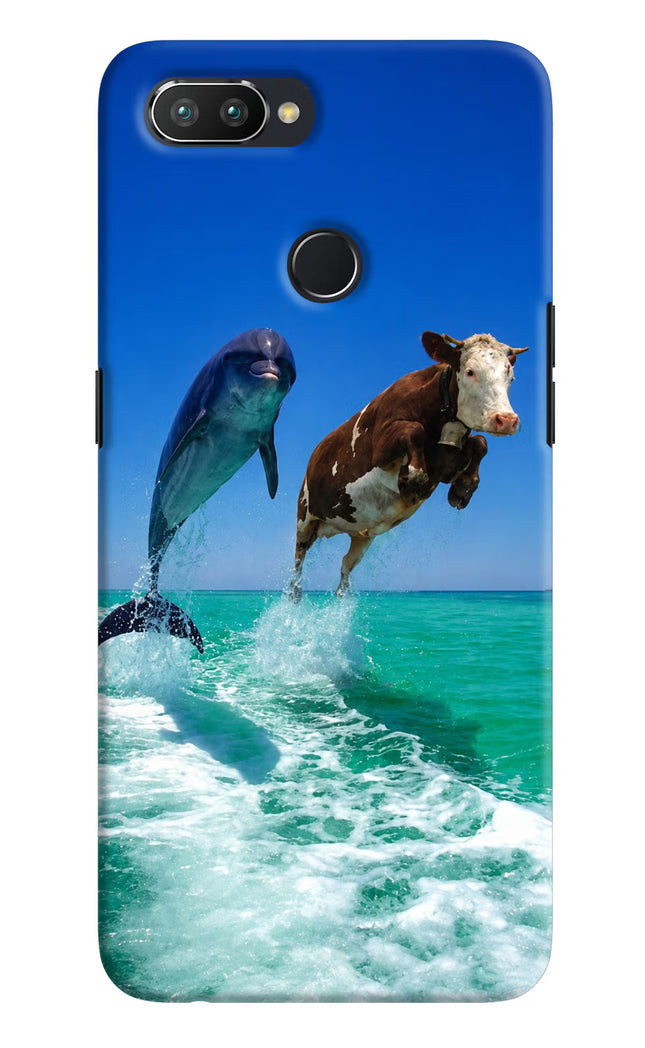 Dolphin vs Cow Realme 2 Pro Hard Case Back Cover by Casekaro