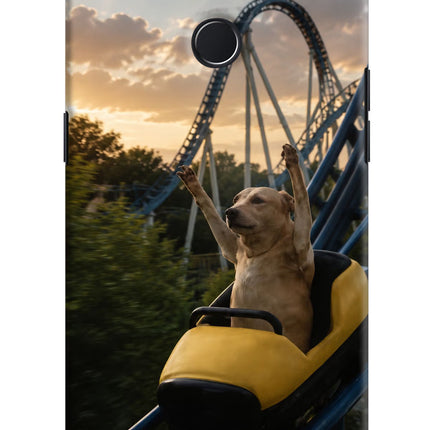 Rollercoaster Dog Realme 2 Pro Hard Case Back Cover by Casekaro