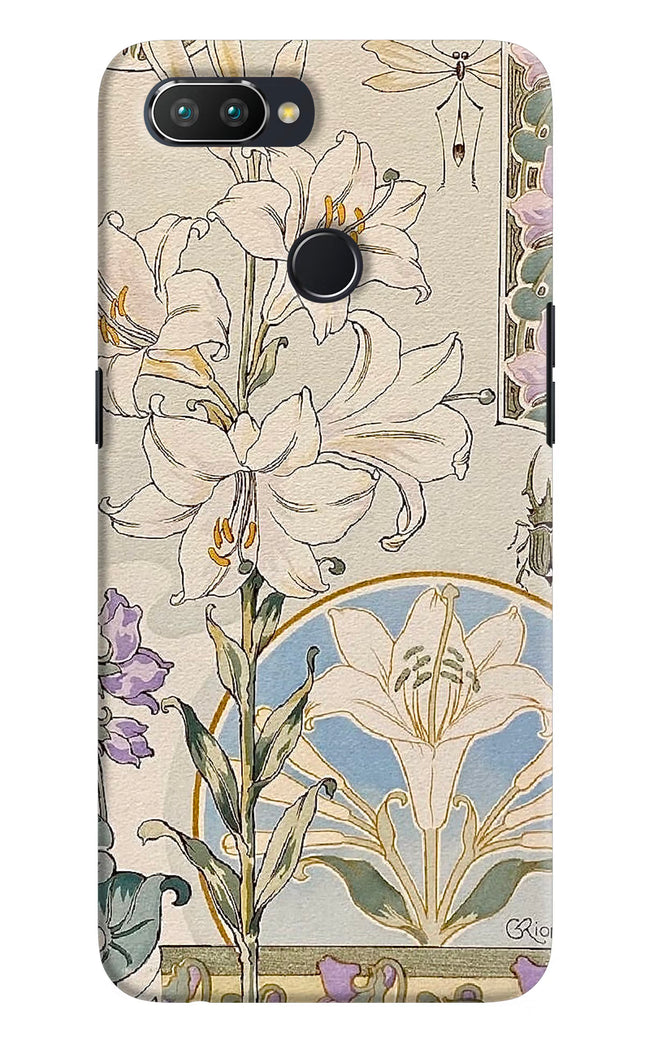 White Lily Realme 2 Pro Hard Case Back Cover by Casekaro