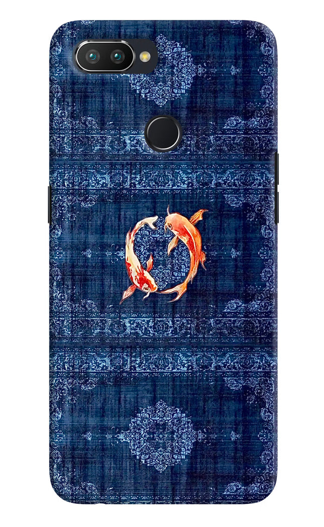 Koi Blue Realme 2 Pro Hard Case Back Cover by Casekaro