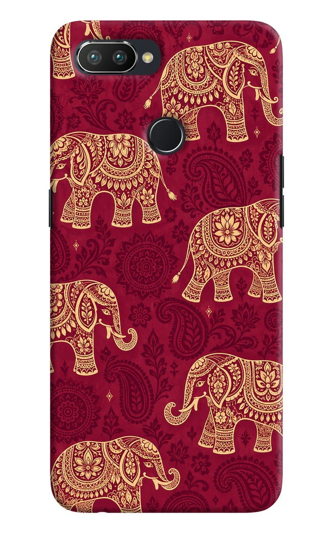 Maroon Elephant Realme 2 Pro Hard Case Back Cover by Casekaro