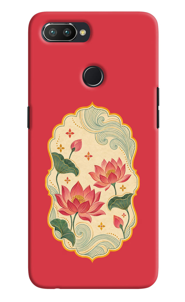 Pink Lotus Realme 2 Pro Hard Case Back Cover by Casekaro