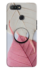White Pink Leaf Realme 2 Pro Pop Case by Casekaro