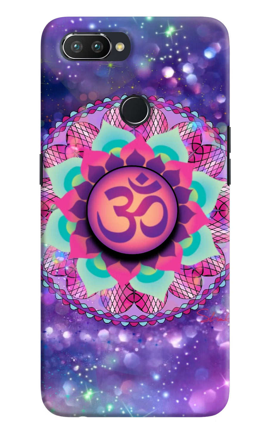 Om Purple Realme 2 Pro Pop Case, Hard case