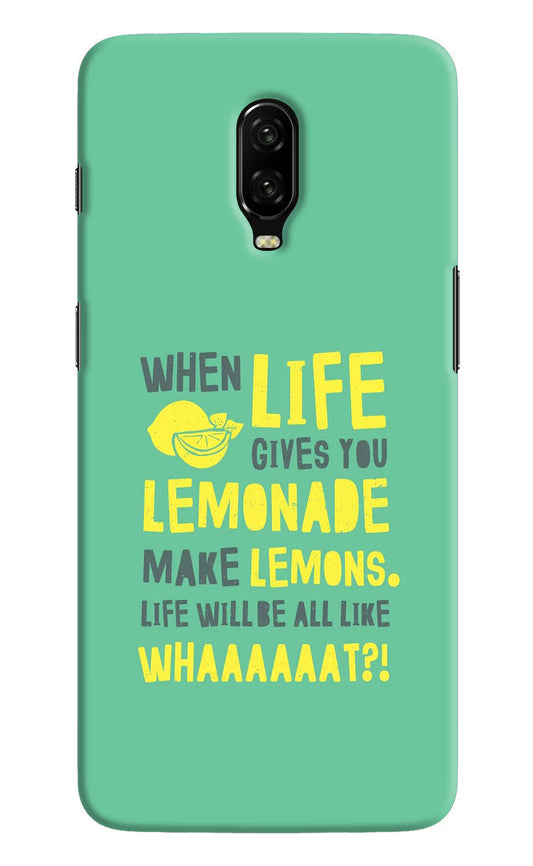 Quote Oneplus 6T Hard Case Back Cover by Casekaro