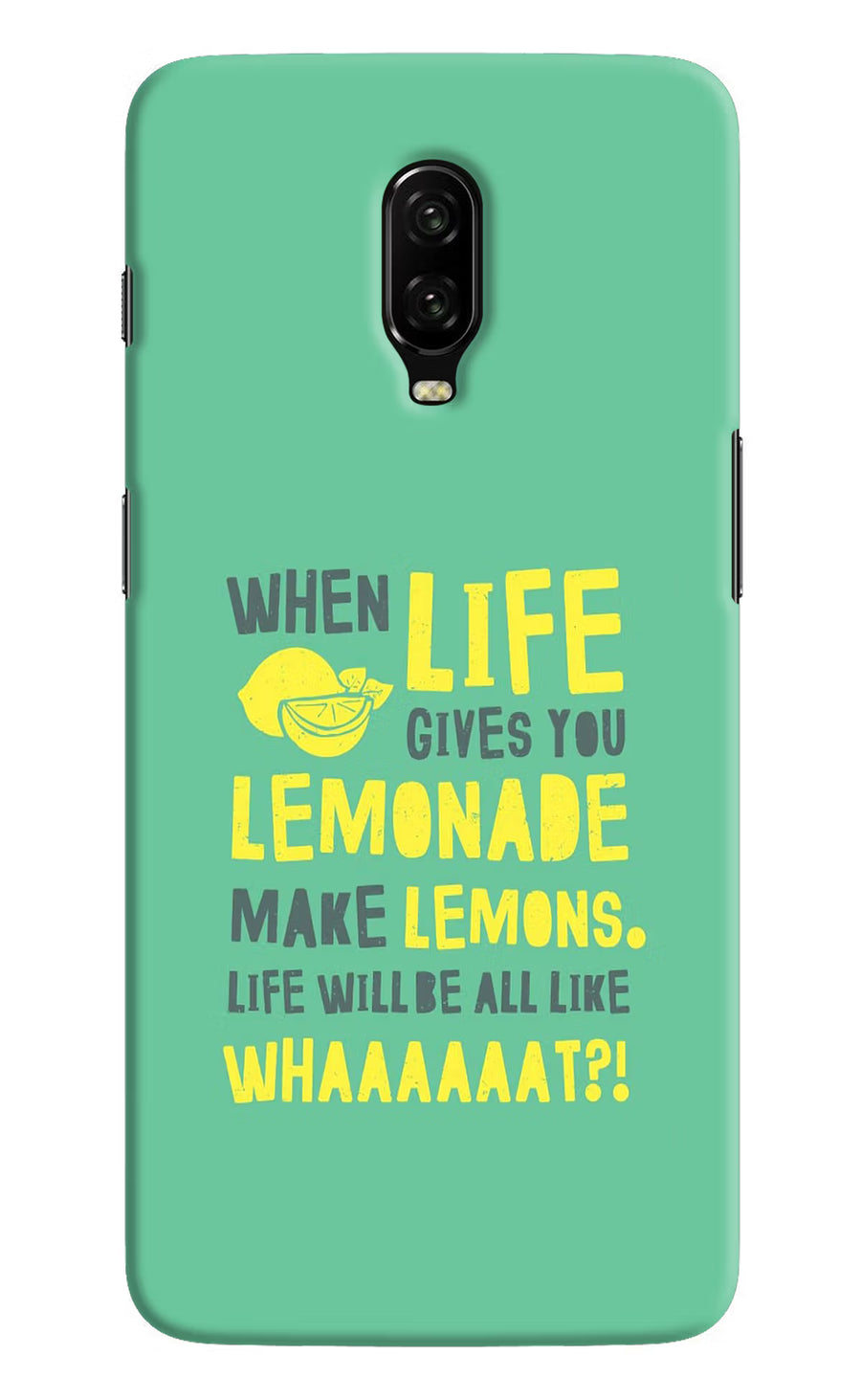 Quote Oneplus 6T Back Cover, Hard case