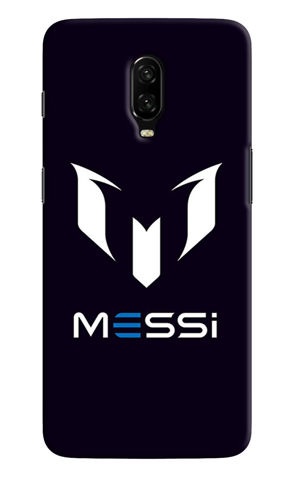 Messi Logo Oneplus 6T Hard Case Back Cover by Casekaro