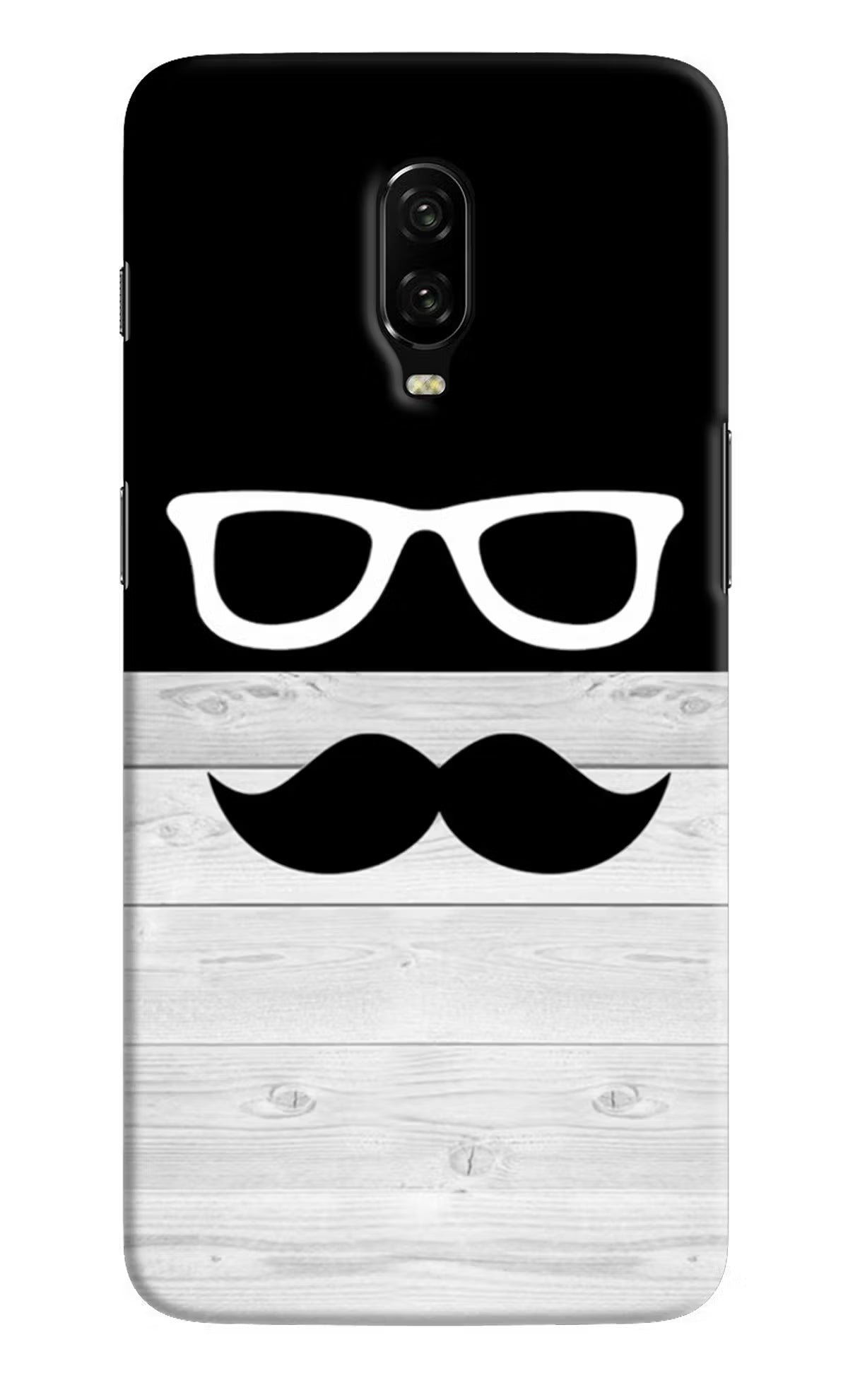 Mustache Oneplus 6T Hard Case Back Cover by Casekaro