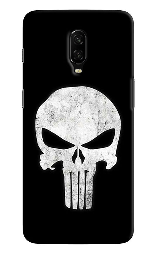 Punisher Skull Oneplus 6T Hard Case Back Cover by Casekaro