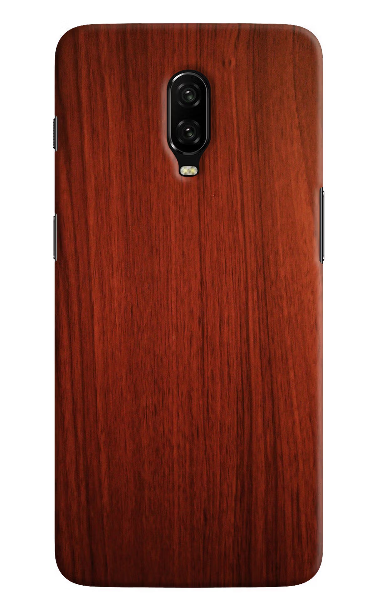 Wooden Plain Pattern Oneplus 6T Hard Case Back Cover by Casekaro