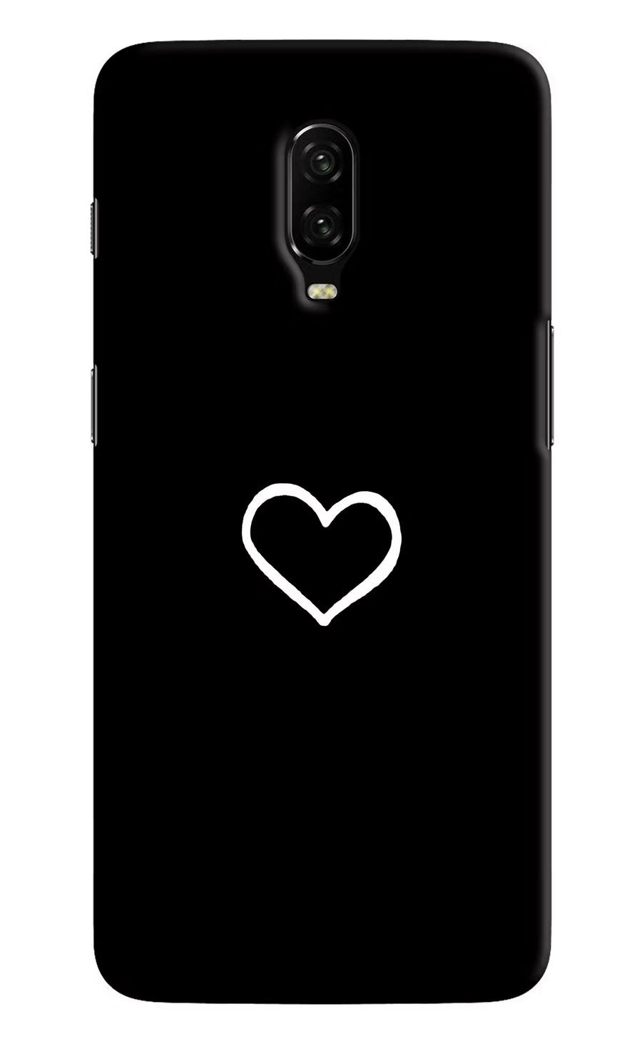 Heart Oneplus 6T Back Cover, Hard case