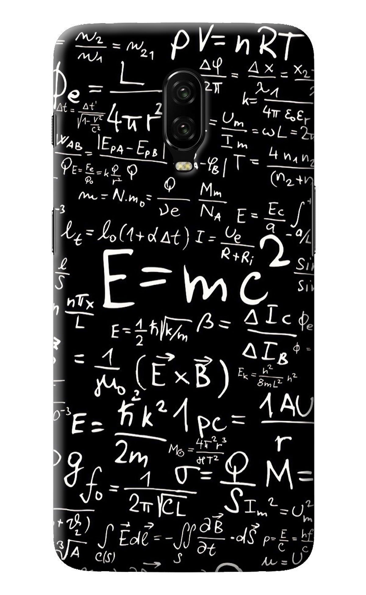 Physics Albert Einstein Formula Oneplus 6T Back Cover