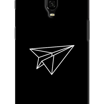 Paper Plane White Oneplus 6T Hard Case Back Cover by Casekaro