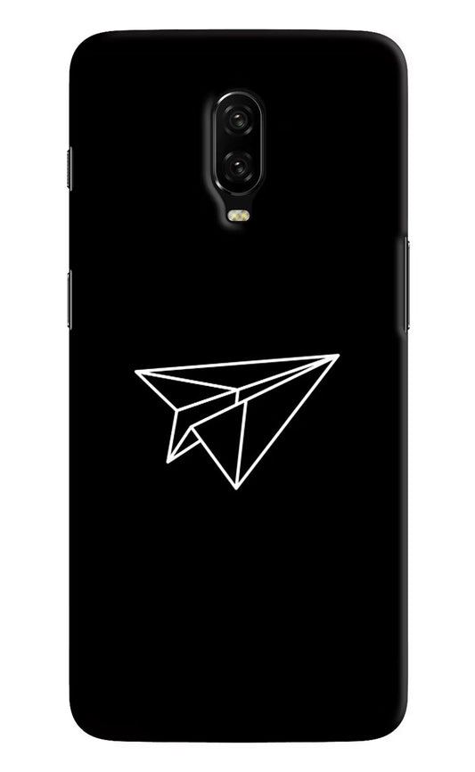 Paper Plane White Oneplus 6T Hard Case Back Cover by Casekaro