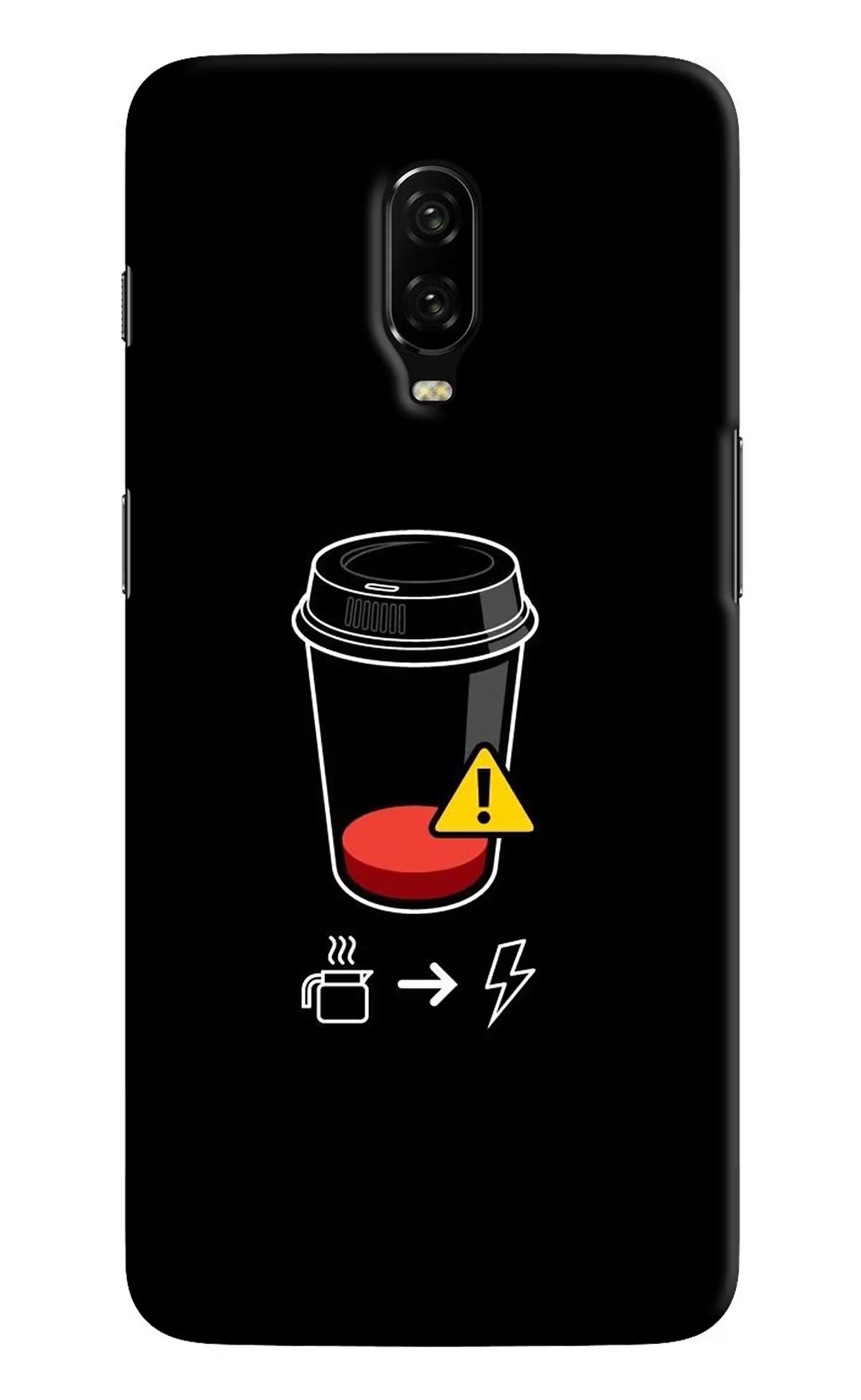 Coffee Oneplus 6T Hard Case Back Cover by Casekaro