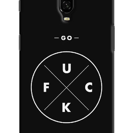 Go Fuck Yourself Oneplus 6T Hard Case Back Cover by Casekaro