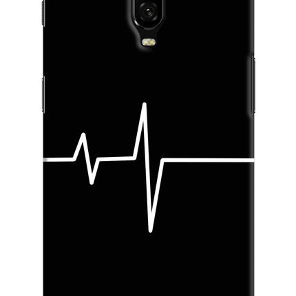Heart Beats Oneplus 6T Hard Case Back Cover by Casekaro