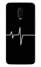 Heart Beats Oneplus 6T Hard Case Back Cover by Casekaro