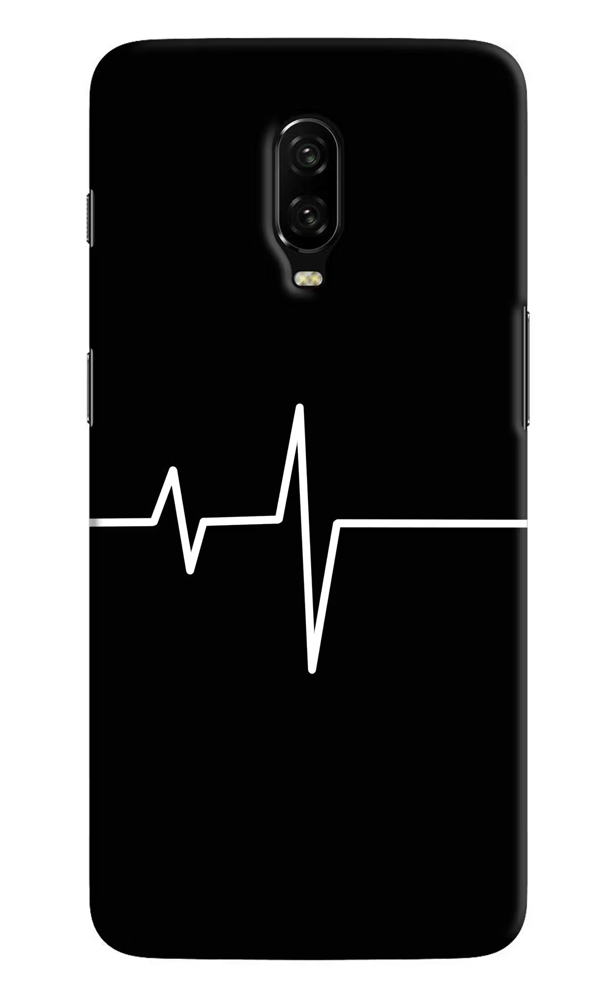 Heart Beats Oneplus 6T Hard Case Back Cover by Casekaro