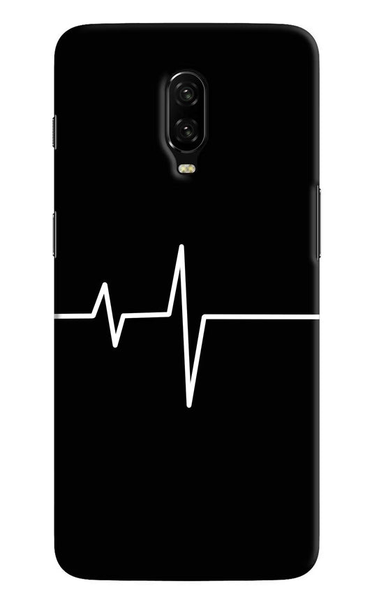 Heart Beats Oneplus 6T Hard Case Back Cover by Casekaro