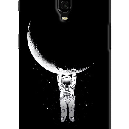 Moon Space Oneplus 6T Hard Case Back Cover by Casekaro
