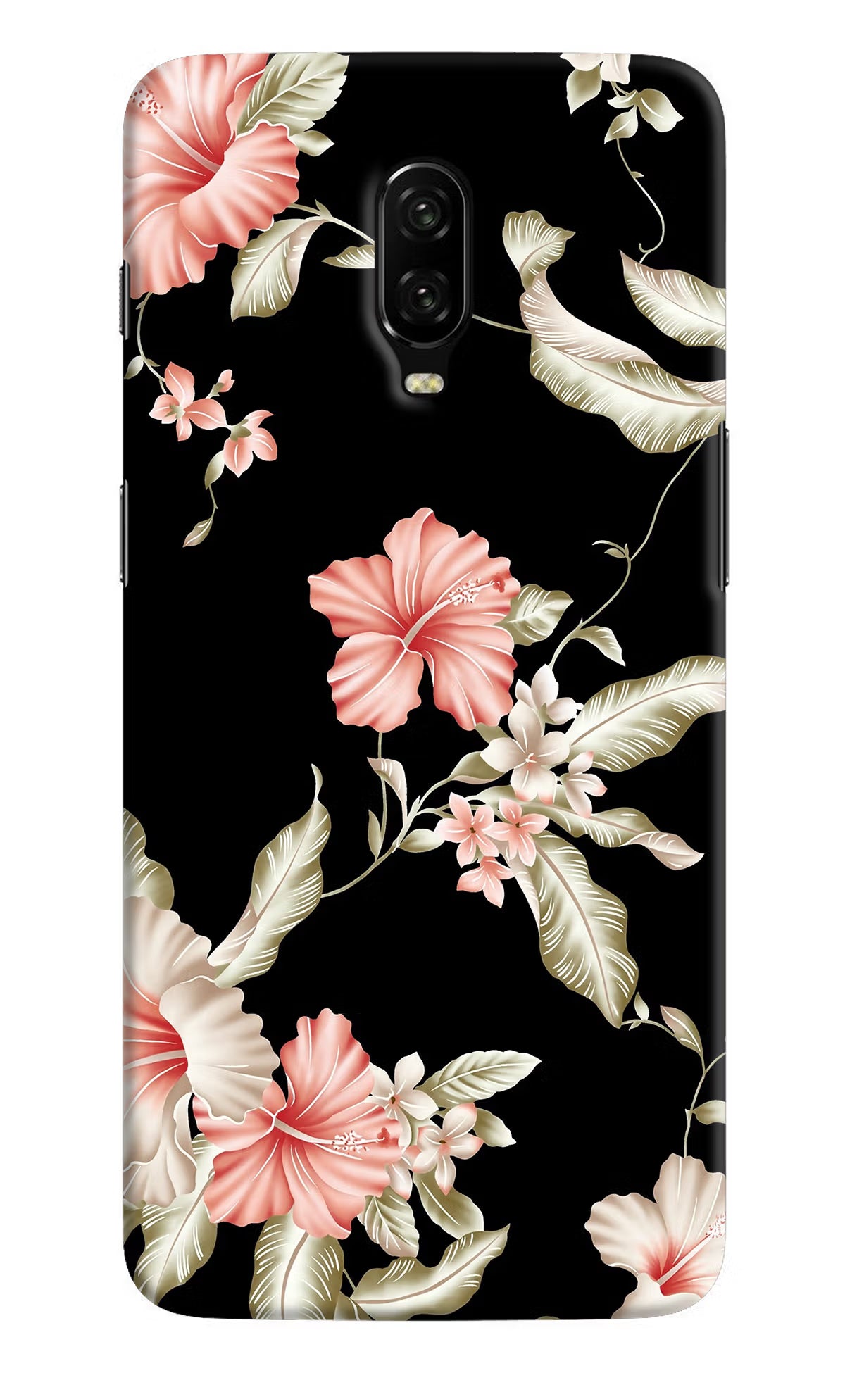 Flowers Oneplus 6T Hard Case Back Cover by Casekaro
