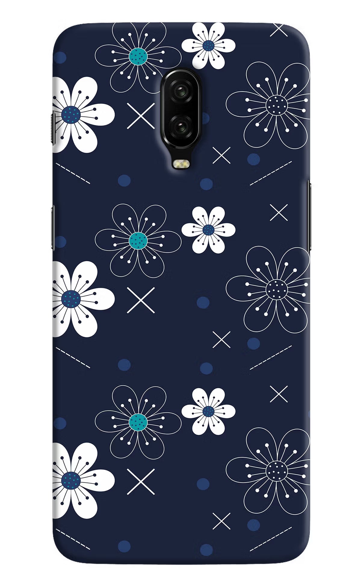 Flowers Oneplus 6T Hard Case Back Cover by Casekaro