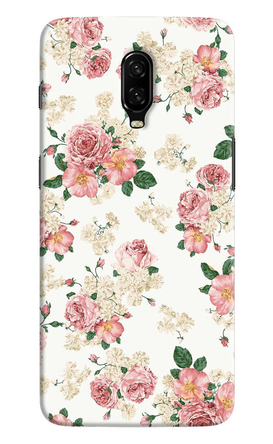 Flowers Oneplus 6T Hard Case Back Cover by Casekaro