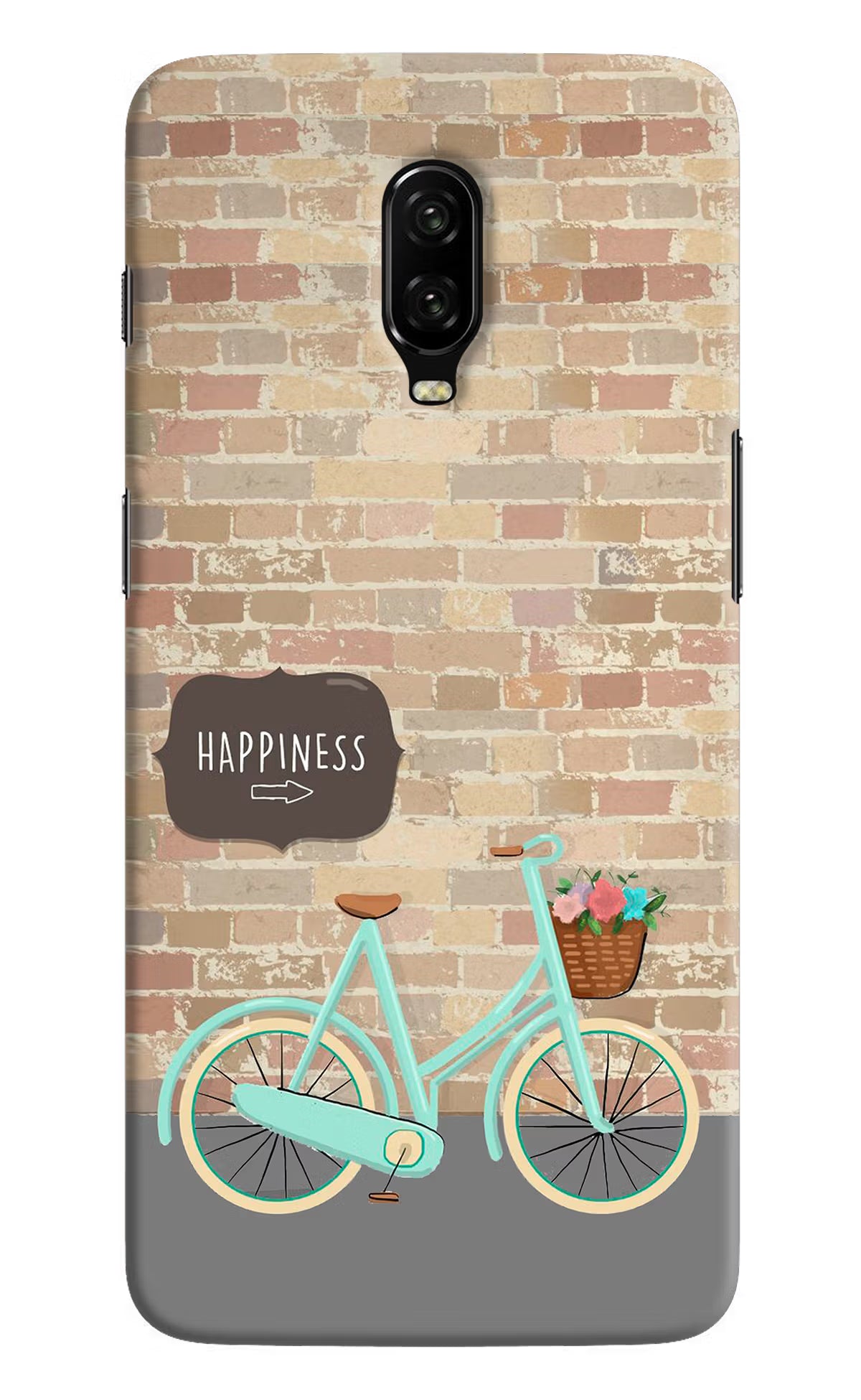 Happiness Artwork Oneplus 6T Hard Case Back Cover by Casekaro