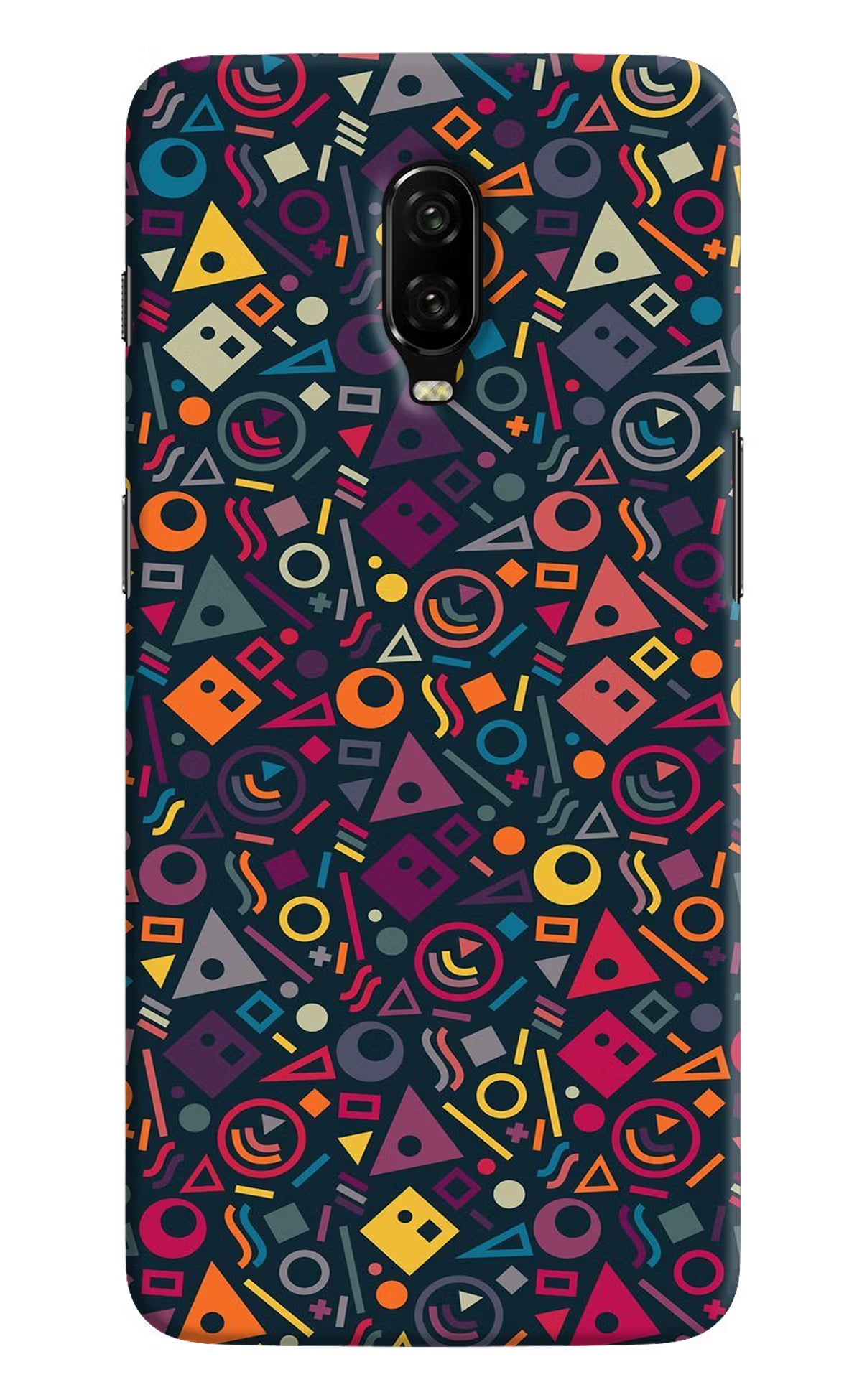 Geometric Abstract Oneplus 6T Hard Case Back Cover by Casekaro